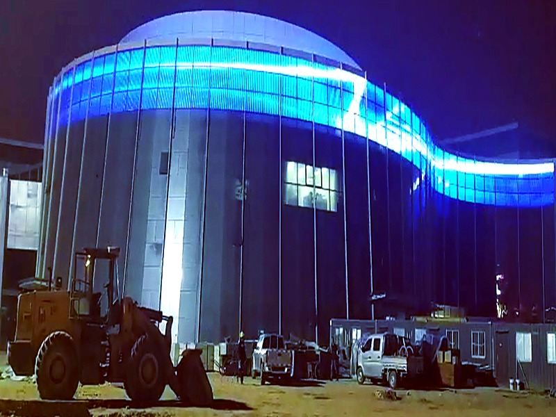 山西省朔州藝術(shù)文化中心樓體亮化