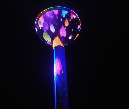 江西贛州鳳棲湖水塔點(diǎn)光源亮化