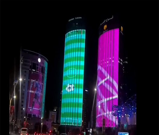 卡塔爾世界杯樓宇亮化